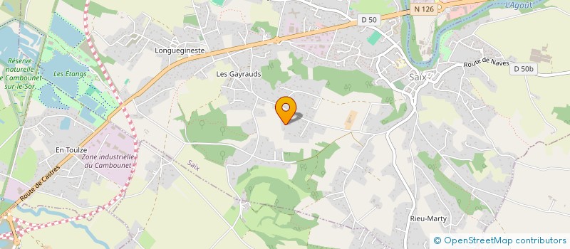 localisation de l'entreprise MONSIEUR RAPHAEL PESTOU  SAIX