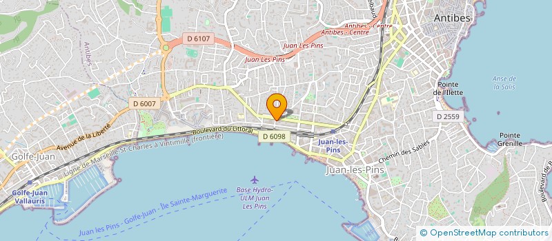 localisation de l'entreprise MONSIEUR RAPHAEL PILLET à ANTIBES