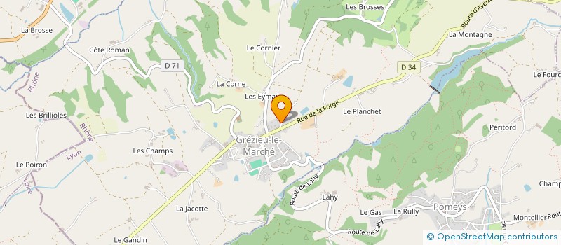 localisation de l'entreprise MONSIEUR RAPHAEL PIN  GREZIEU-LE-MARCHE