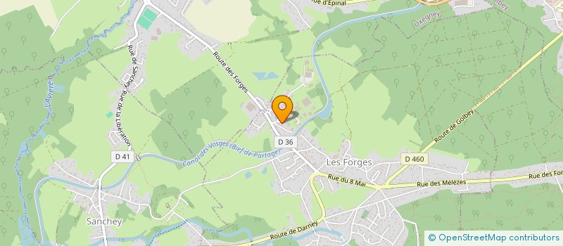 localisation de l'entreprise MONSIEUR RAPHAEL PIRODDI  LES FORGES