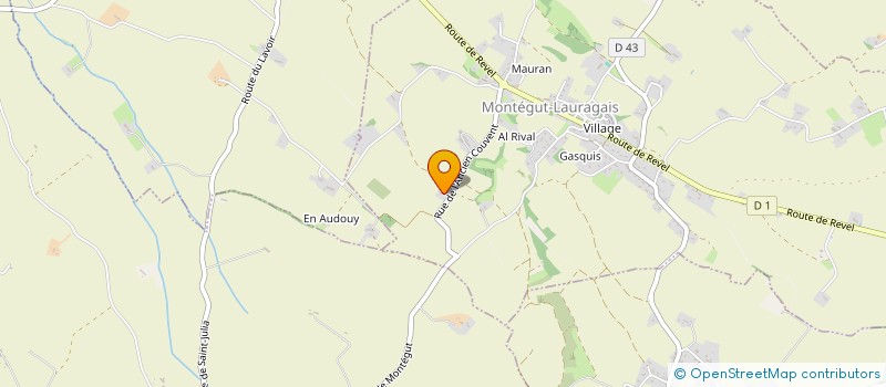 localisation de l'entreprise MONSIEUR RAPHAEL PLANCADE à MONTEGUT LAURAGAIS