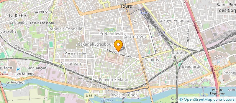 localisation de l'entreprise MONSIEUR RAPHAEL PLANTIN  TOURS