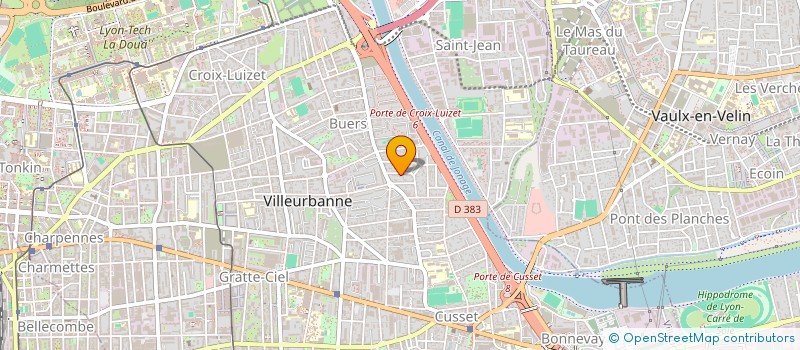 localisation de l'entreprise MONSIEUR RAPHAEL PORTRON  VILLEURBANNE