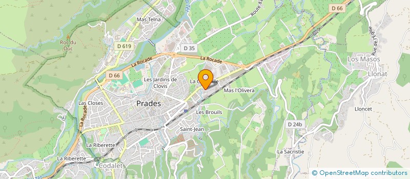 localisation de l'entreprise MONSIEUR RAPHAEL POUDADE à PRADES