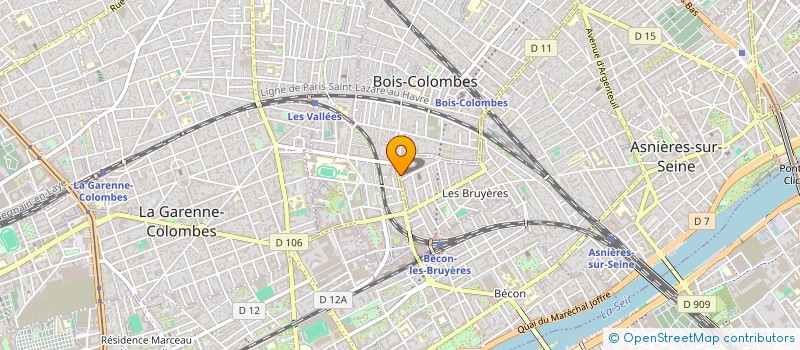 localisation de l'entreprise MONSIEUR RAPHAEL POUTIGNAT  ASNIERES-SUR-SEINE