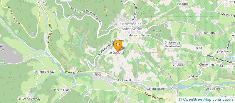 localisation de l'entreprise MONSIEUR RAPHAEL PREVOST  RIVOLET