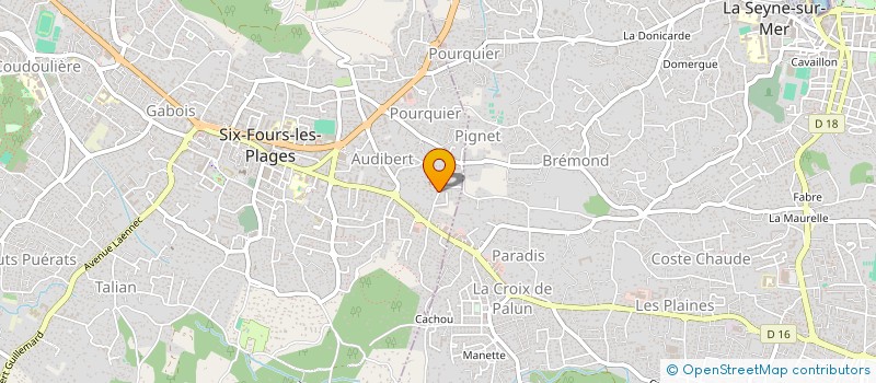 localisation de l'entreprise MONSIEUR RAPHAEL PRZIBILSKI à SIX-FOURS-LES-PLAGES