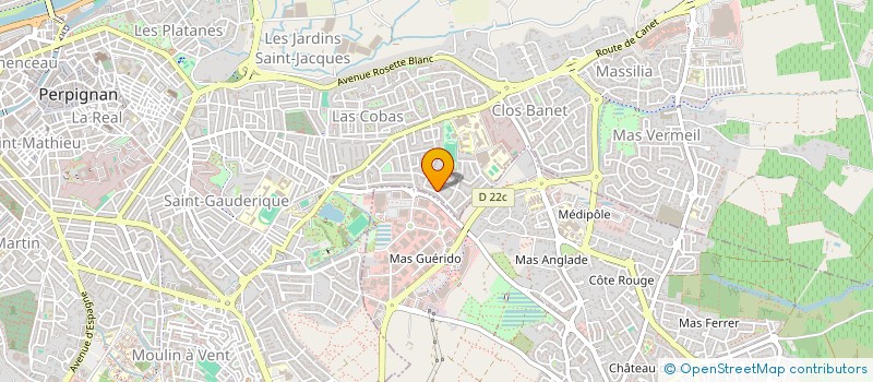 localisation de l'entreprise MONSIEUR RAPHAEL QUIRICI  PERPIGNAN