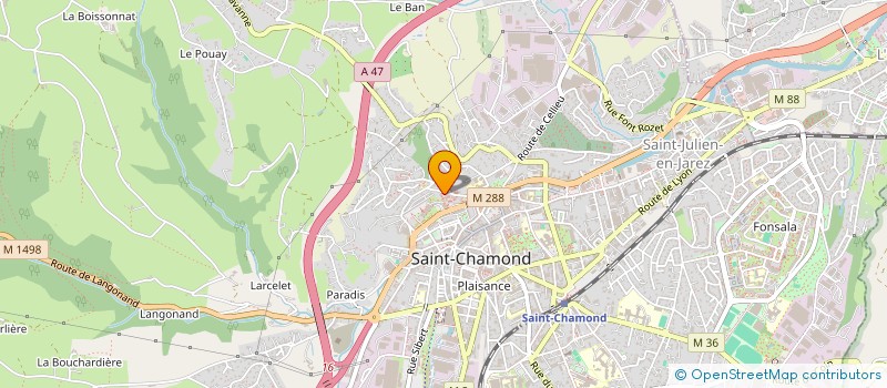 localisation de l'entreprise MONSIEUR RAPHAEL RADICE  SAINT-CHAMOND