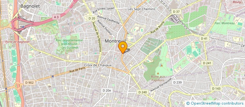 localisation de l'entreprise MONSIEUR RAPHAEL RAPHAEL FOULON à MONTREUIL