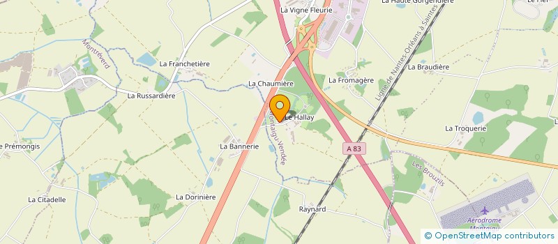 localisation de l'entreprise MONSIEUR RAPHAEL RENAUD à MONTAIGU-VENDEE