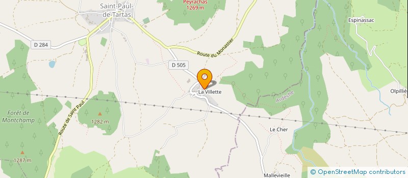 localisation de l'entreprise MONSIEUR RAPHAEL ROLLAND  PRADELLES