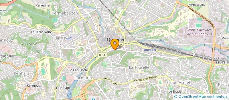 localisation de l'entreprise MONSIEUR RAPHAEL ROMANIELLO  QUIMPER