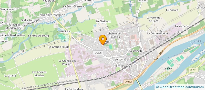 localisation de l'entreprise MONSIEUR RAPHAEL SAINTIER  NAZELLES-NEGRON