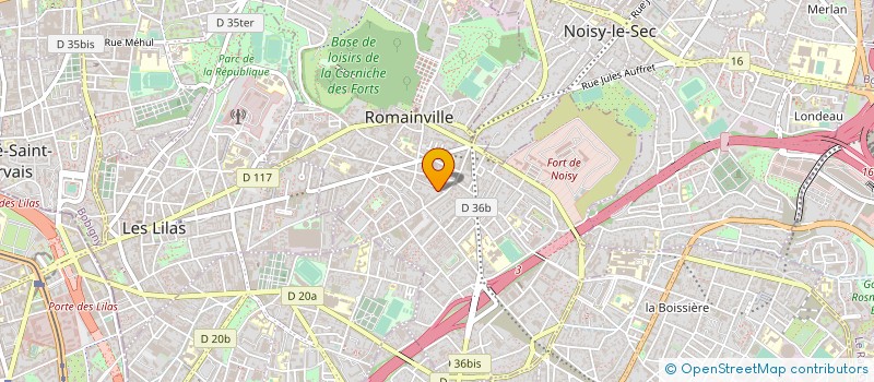 localisation de l'entreprise MONSIEUR RAPHAEL SAKOUN à ROMAINVILLE