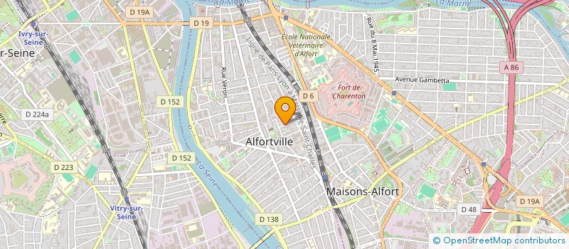 localisation de l'entreprise MONSIEUR RAPHAEL SALIBA  ALFORTVILLE