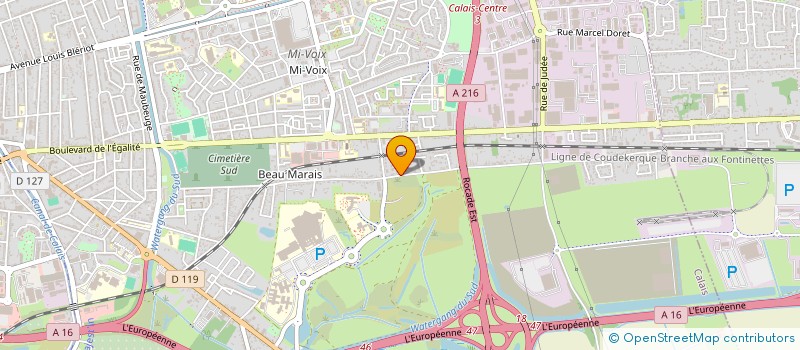 localisation de l'entreprise MONSIEUR RAPHAEL SAMBON  CALAIS