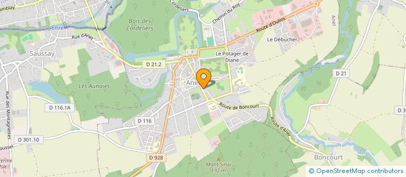 localisation de l'entreprise MONSIEUR RAPHAEL SANSEAU à ANET