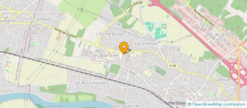 localisation de l'entreprise MONSIEUR RAPHAEL SANSOULI  HERBLAY-SUR-SEINE