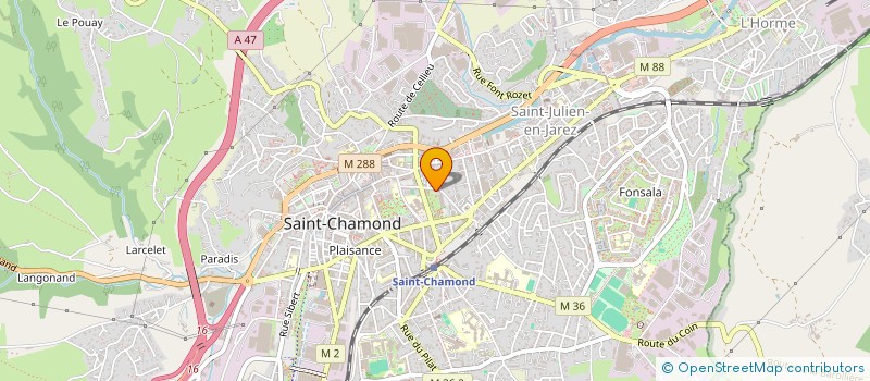 localisation de l'entreprise MONSIEUR RAPHAEL SARKISSIAN à SAINT-CHAMOND