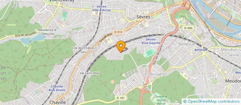 localisation de l'entreprise MONSIEUR RAPHAEL SAUZET à SEVRES