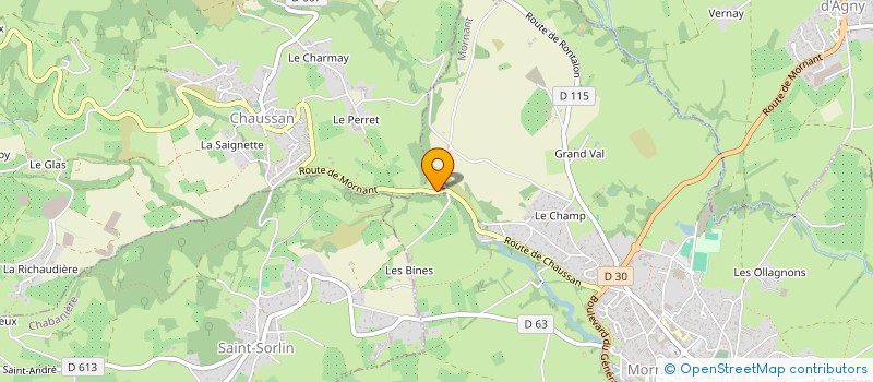 localisation de l'entreprise MONSIEUR RAPHAEL SEON à CHAUSSAN