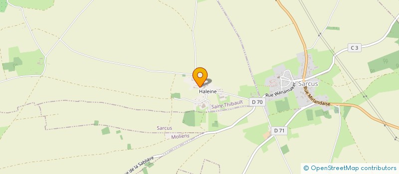 localisation de l'entreprise MONSIEUR RAPHAEL SOHIER  SAINT-THIBAULT