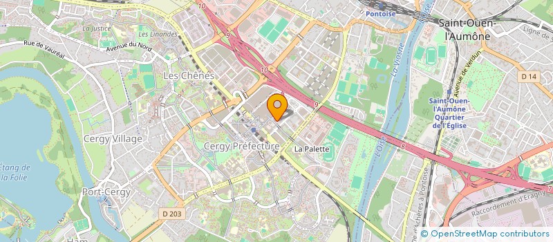 localisation de l'entreprise MONSIEUR RAPHAEL SOLEILHAVOUP  CERGY