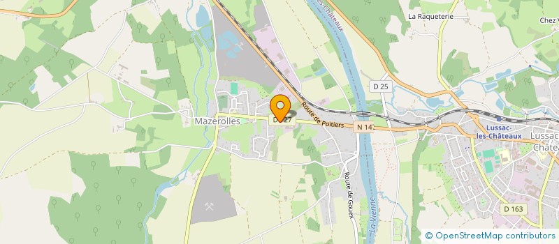 localisation de l'entreprise MONSIEUR RAPHAEL SOUCHAUD  MAZEROLLES