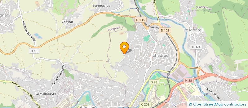 localisation de l'entreprise MONSIEUR RAPHAEL SOULIER  CHADRAC