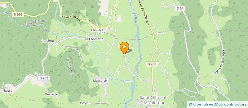 localisation de l'entreprise MONSIEUR RAPHAEL SOULIER  SAINT-CLEMENT-DE-VALORGUE