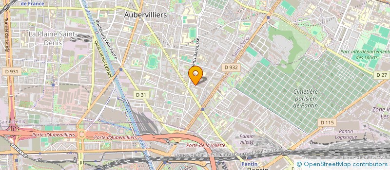 localisation de l'entreprise MONSIEUR RAPHAEL SOULIER--PIVESSO  AUBERVILLIERS