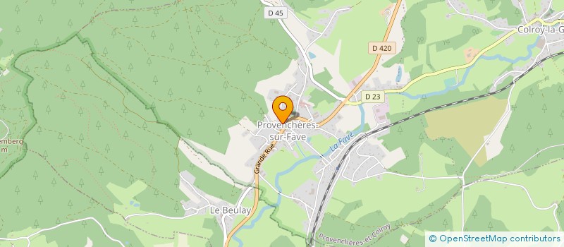 localisation de l'entreprise MONSIEUR RAPHAEL SPEICH  PROVENCHERES-ET-COLROY