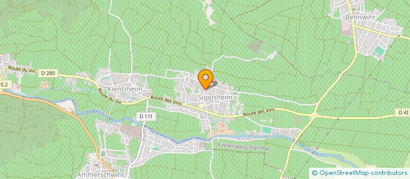 localisation de l'entreprise MONSIEUR RAPHAEL STEHLI  KAYSERSBERG VIGNOBLE