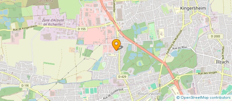 localisation de l'entreprise MONSIEUR RAPHAEL STOECKLIN  KINGERSHEIM