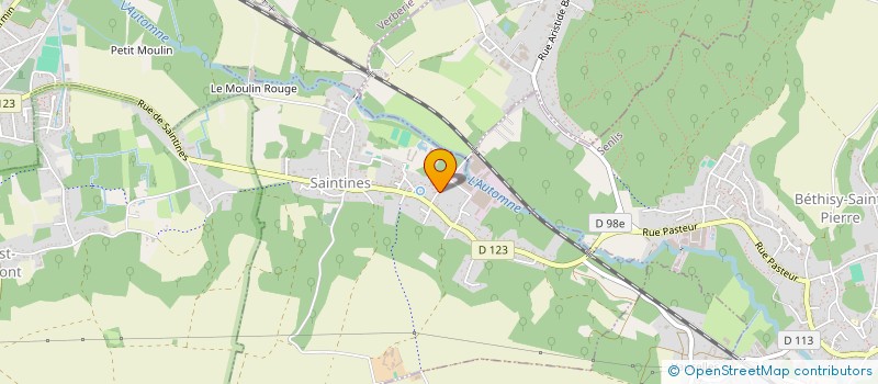 localisation de l'entreprise MONSIEUR RAPHAEL TEIXEIRA DE BARROS  SAINTINES