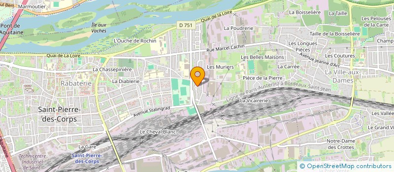 localisation de l'entreprise MONSIEUR RAPHAEL TEJADO  SAINT-PIERRE-DES-CORPS