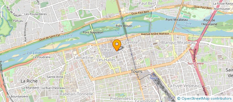 localisation de l'entreprise MONSIEUR RAPHAEL THIERRY  TOURS