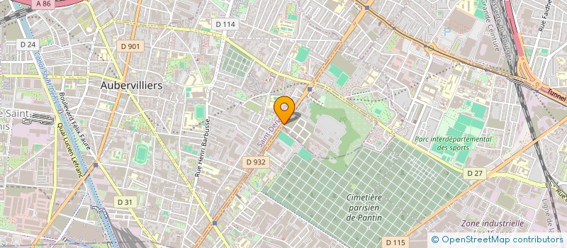 localisation de l'entreprise MONSIEUR RAPHAEL TOUPIN  AUBERVILLIERS