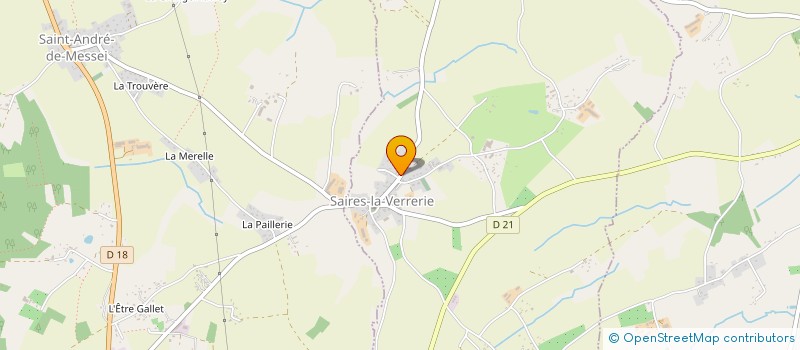 localisation de l'entreprise MONSIEUR RAPHAEL TOUTAIN à SAIRES-LA-VERRERIE