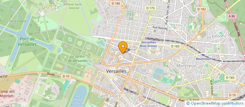 localisation de l'entreprise MONSIEUR RAPHAEL TREMBLE  VERSAILLES