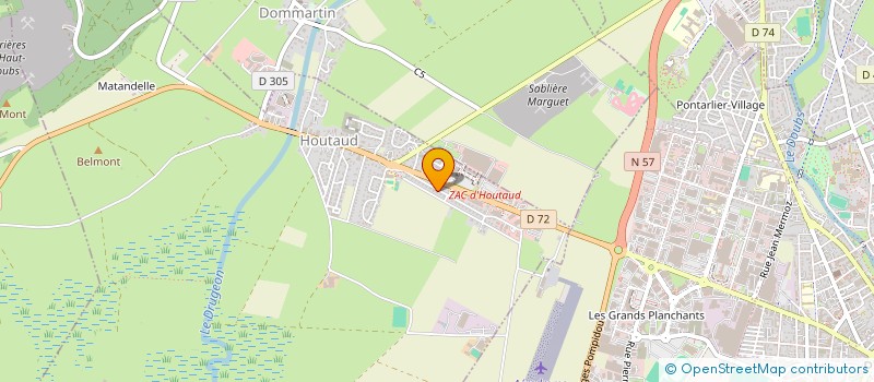 localisation de l'entreprise MONSIEUR RAPHAEL TROUTTET  HOUTAUD