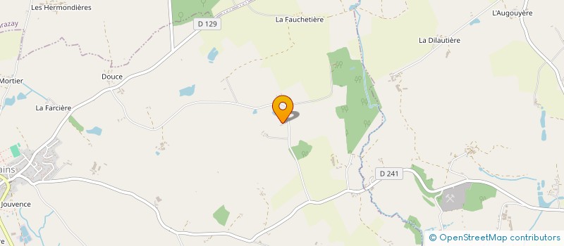 localisation de l'entreprise MONSIEUR RAPHAEL VEILLEPEAU  JUBLAINS