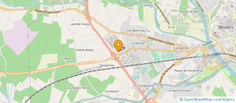localisation de l'entreprise MONSIEUR RAPHAEL VERA  BEZIERS
