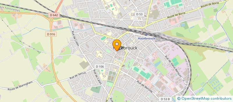 localisation de l'entreprise MONSIEUR RAPHAEL VERDIERE  HAZEBROUCK