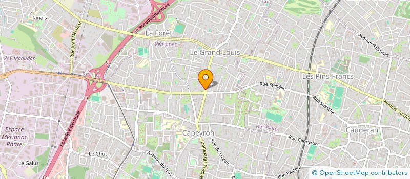 localisation de l'entreprise MONSIEUR RAPHAEL VERGER  MERIGNAC