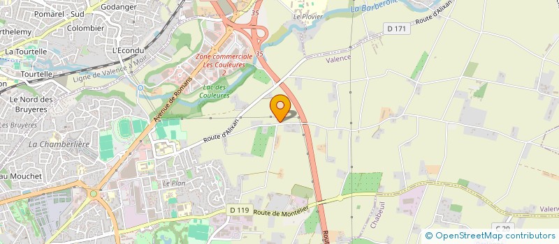 localisation de l'entreprise MONSIEUR RAPHAEL VERGNON  VALENCE