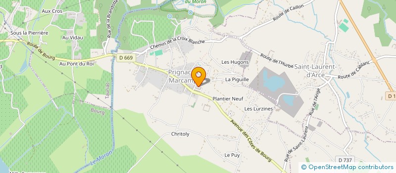 localisation de l'entreprise MONSIEUR RAPHAEL VERT  PRIGNAC-ET-MARCAMPS