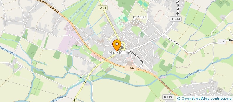 localisation de l'entreprise MONSIEUR RAPHAEL VIEL  MAZE-MILON