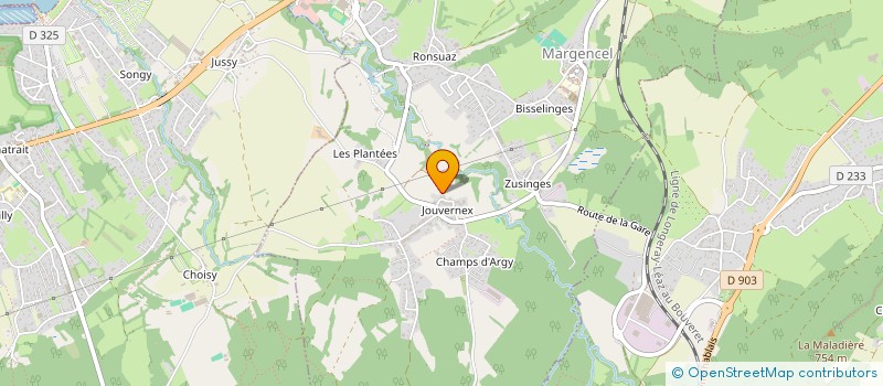 localisation de l'entreprise MONSIEUR RAPHAEL VULLIEZ  MARGENCEL